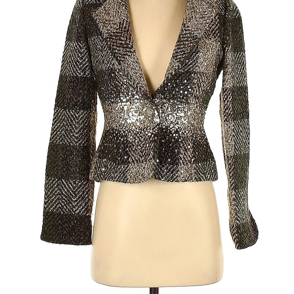 True Meaning Embellished Blazer w/ sequins